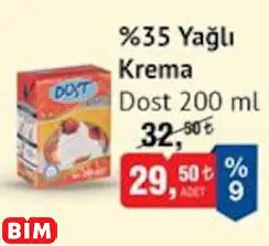 DOST %35 YAĞLI KREMA